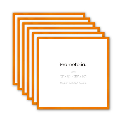 Orange Marmalade Narrow Width Wall Frame, Set of 6