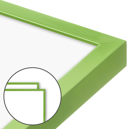 Fresh Lime Narrow Width Wall Frame, Set of 2