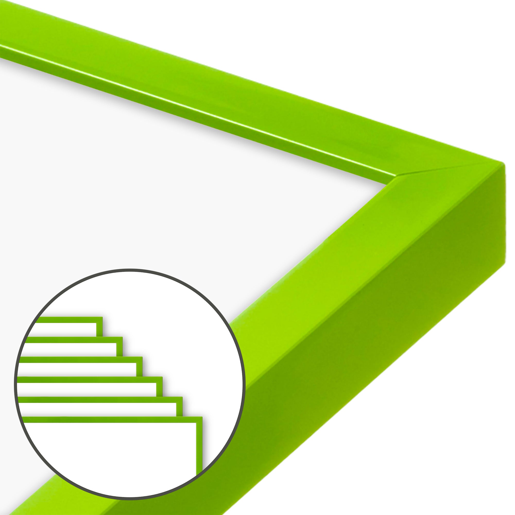 Fresh Lime Aurora Wall Frame, Set of 6 – Frametolia.
