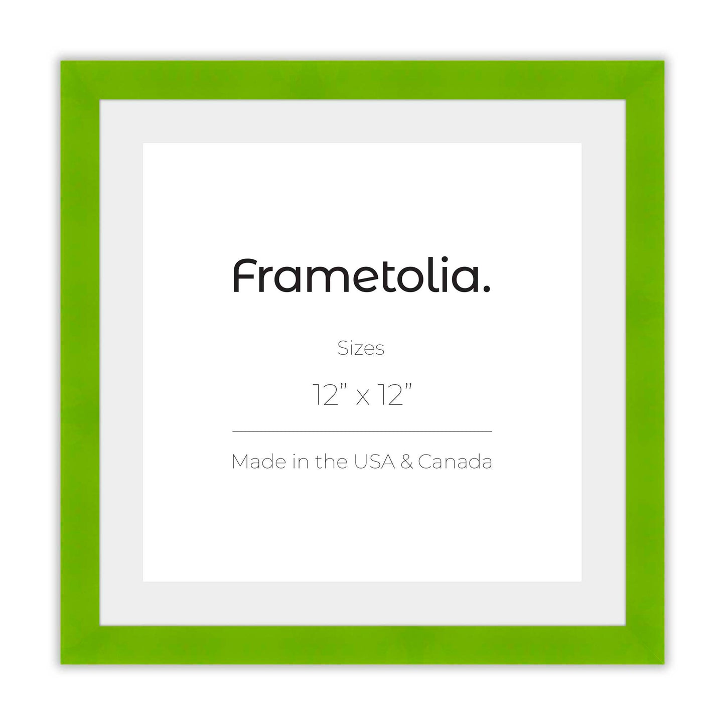 Fresh Lime Narrow Width Wall Frame
