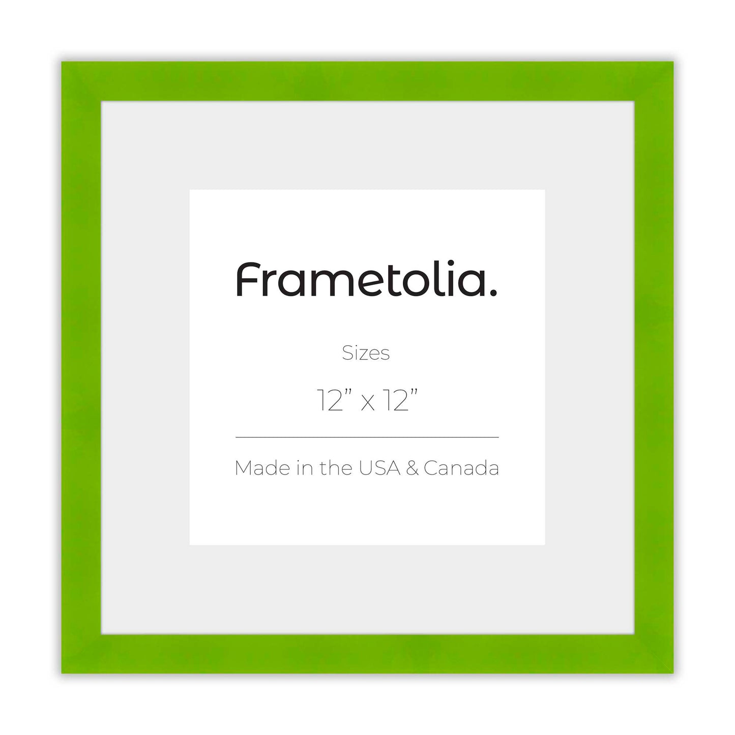 Fresh Lime Narrow Width Wall Frame