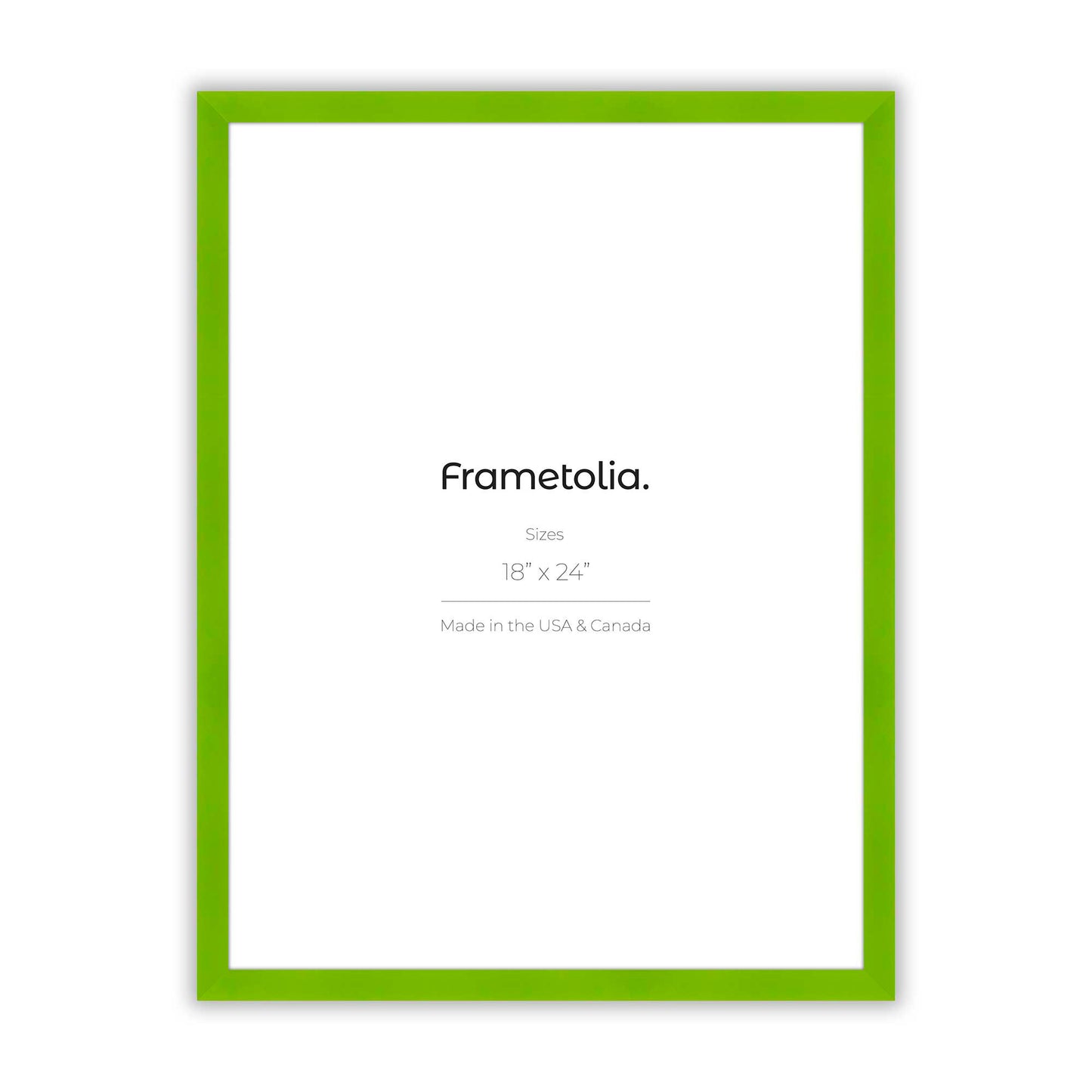 Fresh Lime Narrow Width Wall Frame