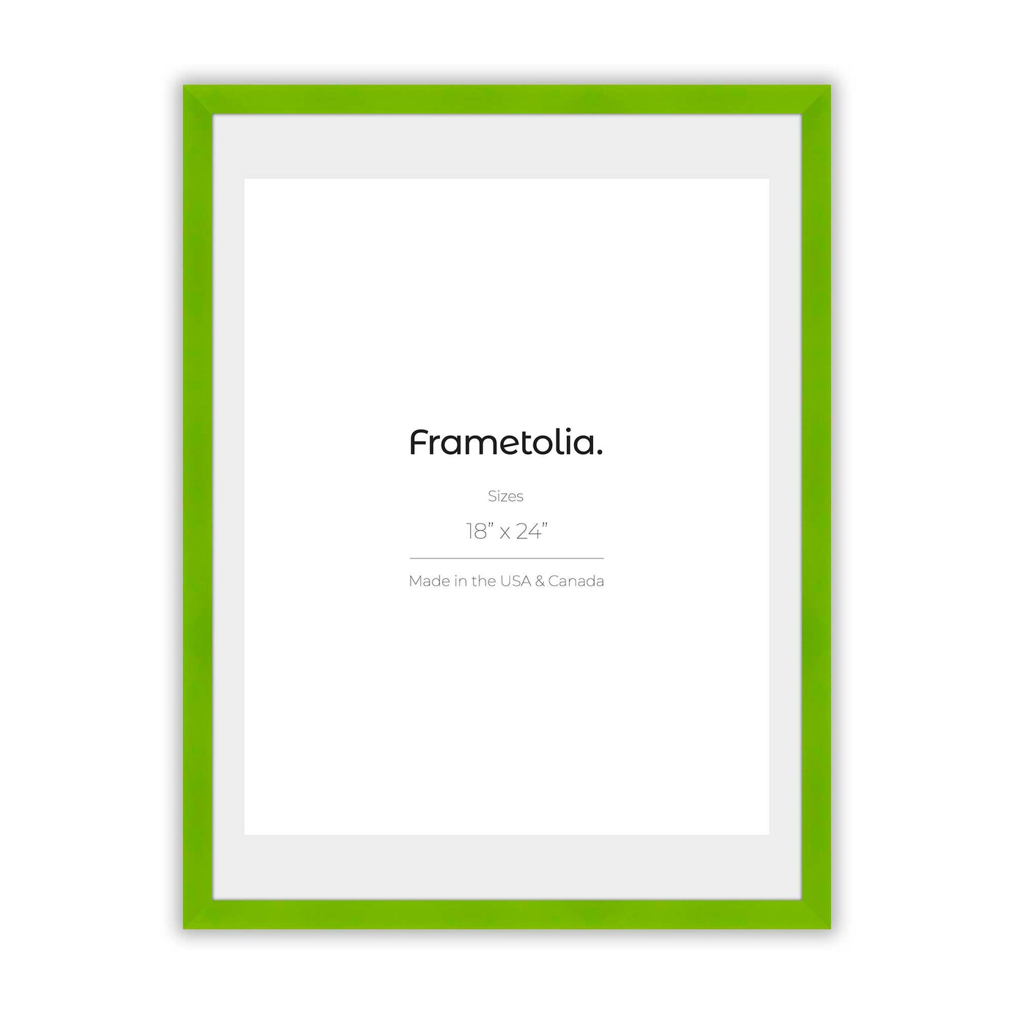 Fresh Lime Narrow Width Wall Frame