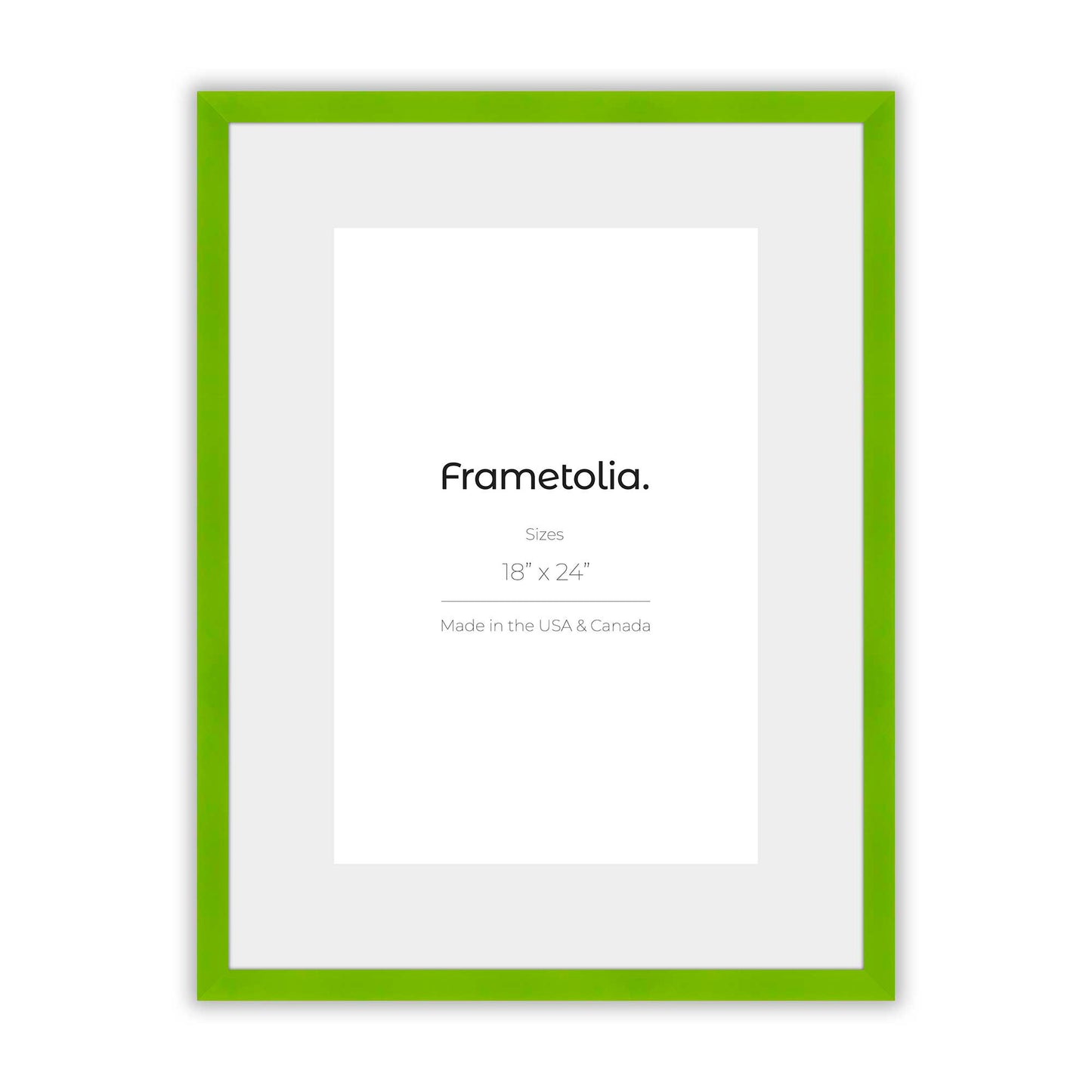 Fresh Lime Narrow Width Wall Frame