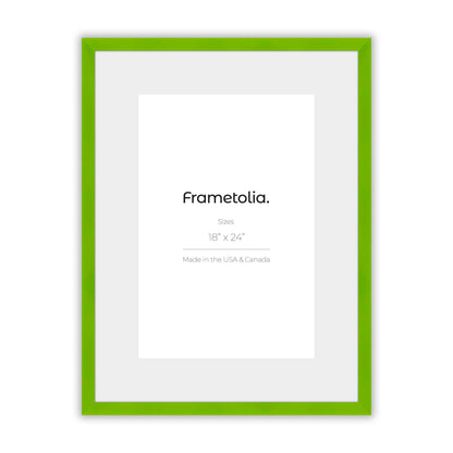 Fresh Lime Narrow Width Wall Frame
