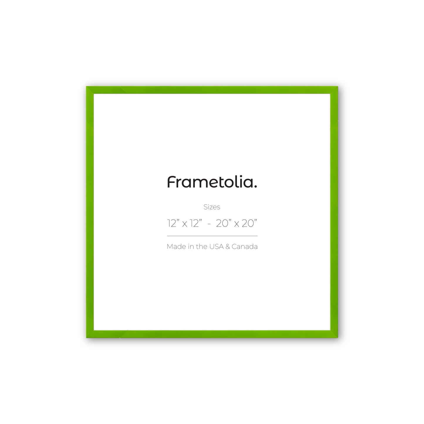 Fresh Lime Narrow Width Wall Frame