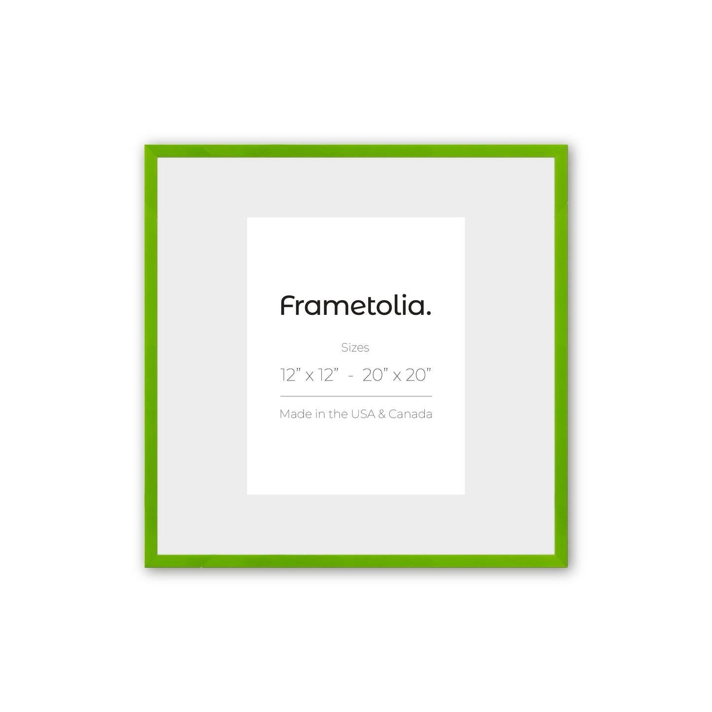 Fresh Lime Narrow Width Wall Frame