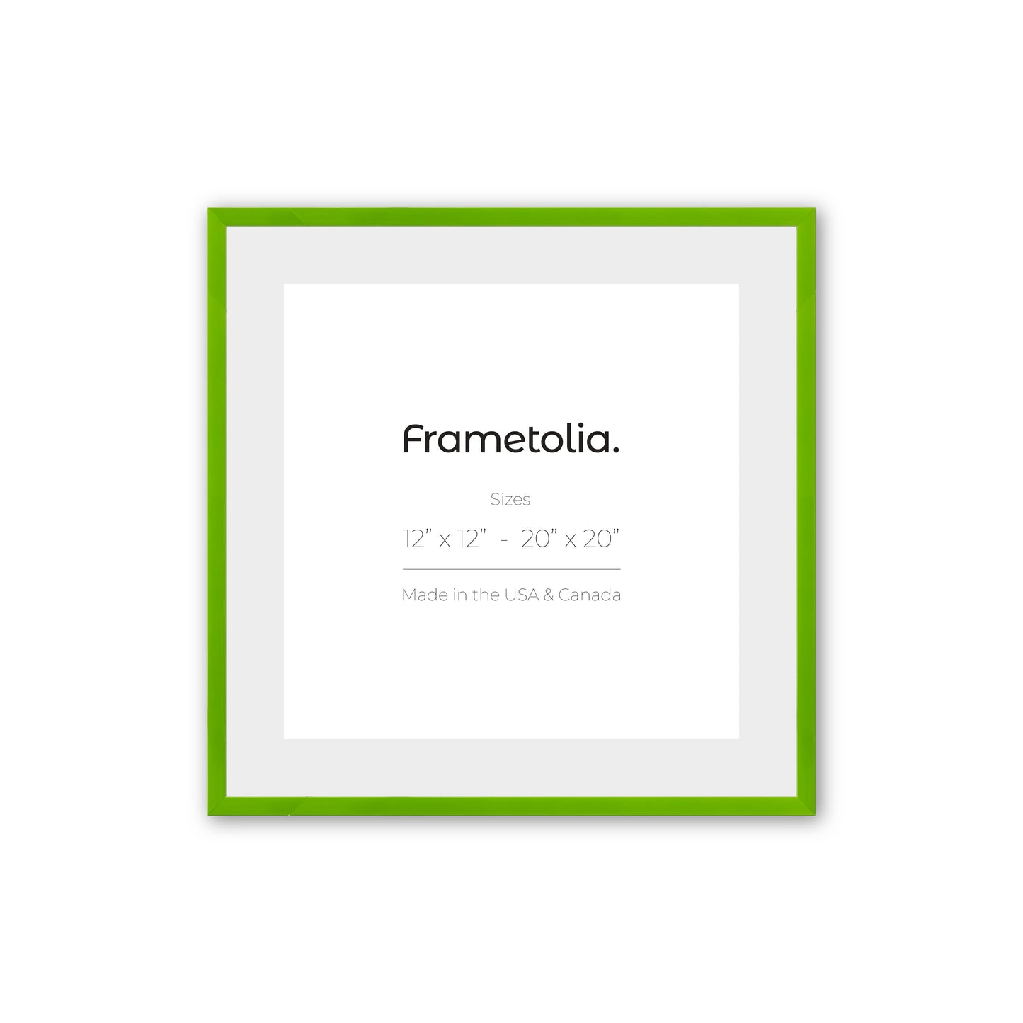 Fresh Lime Narrow Width Wall Frame