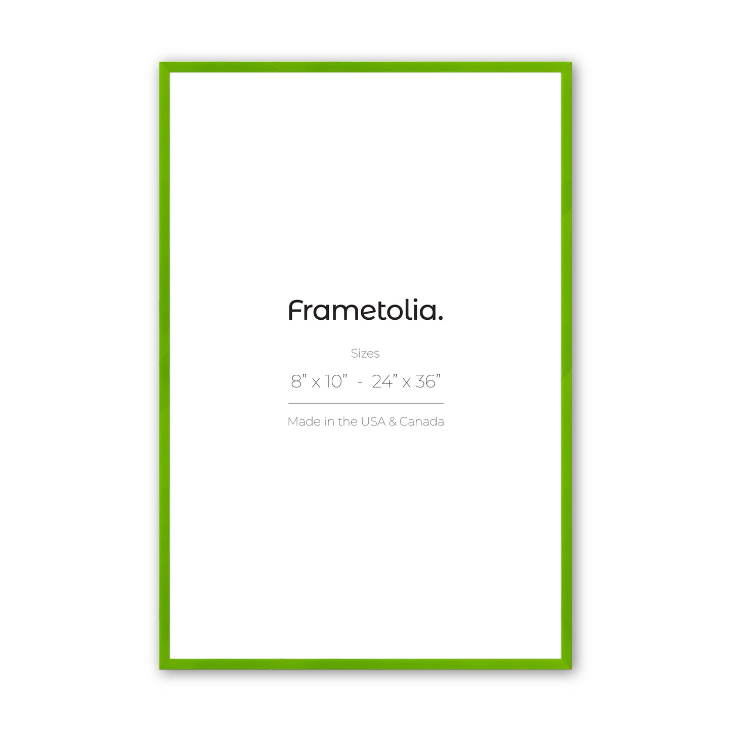 Fresh Lime Narrow Width Wall Frame
