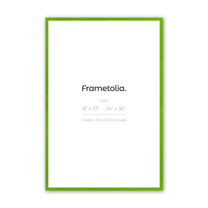 Fresh Lime Narrow Width Wall Frame