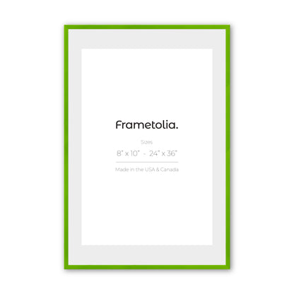 Fresh Lime Narrow Width Wall Frame