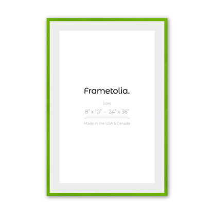 Fresh Lime Narrow Width Wall Frame