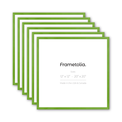 Fresh Lime Narrow Width Wall Frame, Set of 6