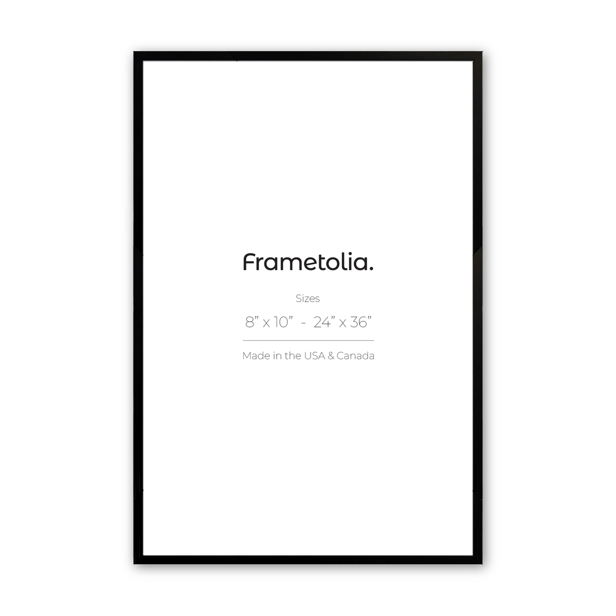 Satin Black Manhattan Wall Frame