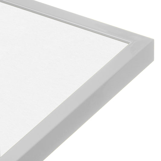 Opaque White Narrow Width Modern Wall Frame