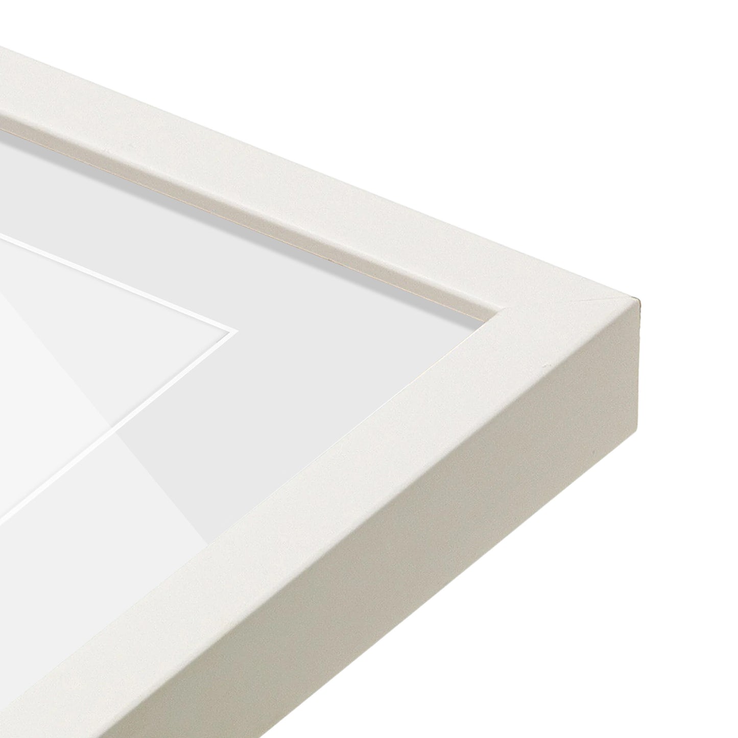 corner of the Opaque White Manhattan Wall Frame
