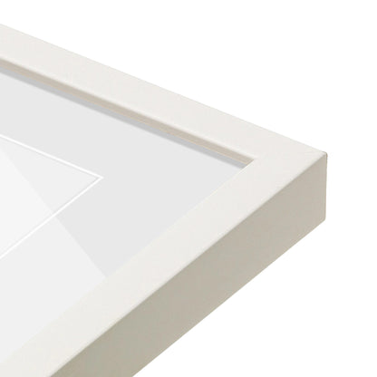 corner of the Opaque White Manhattan Wall Frame