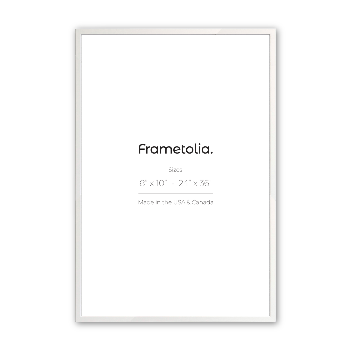 Opaque White Frame With Custom Print