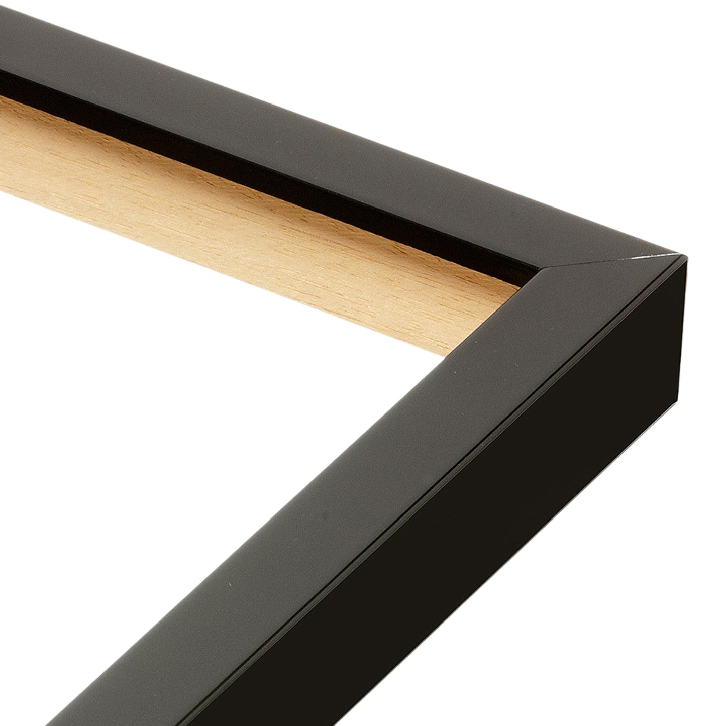 Black Lacquer Narrow Width Table Top Frame