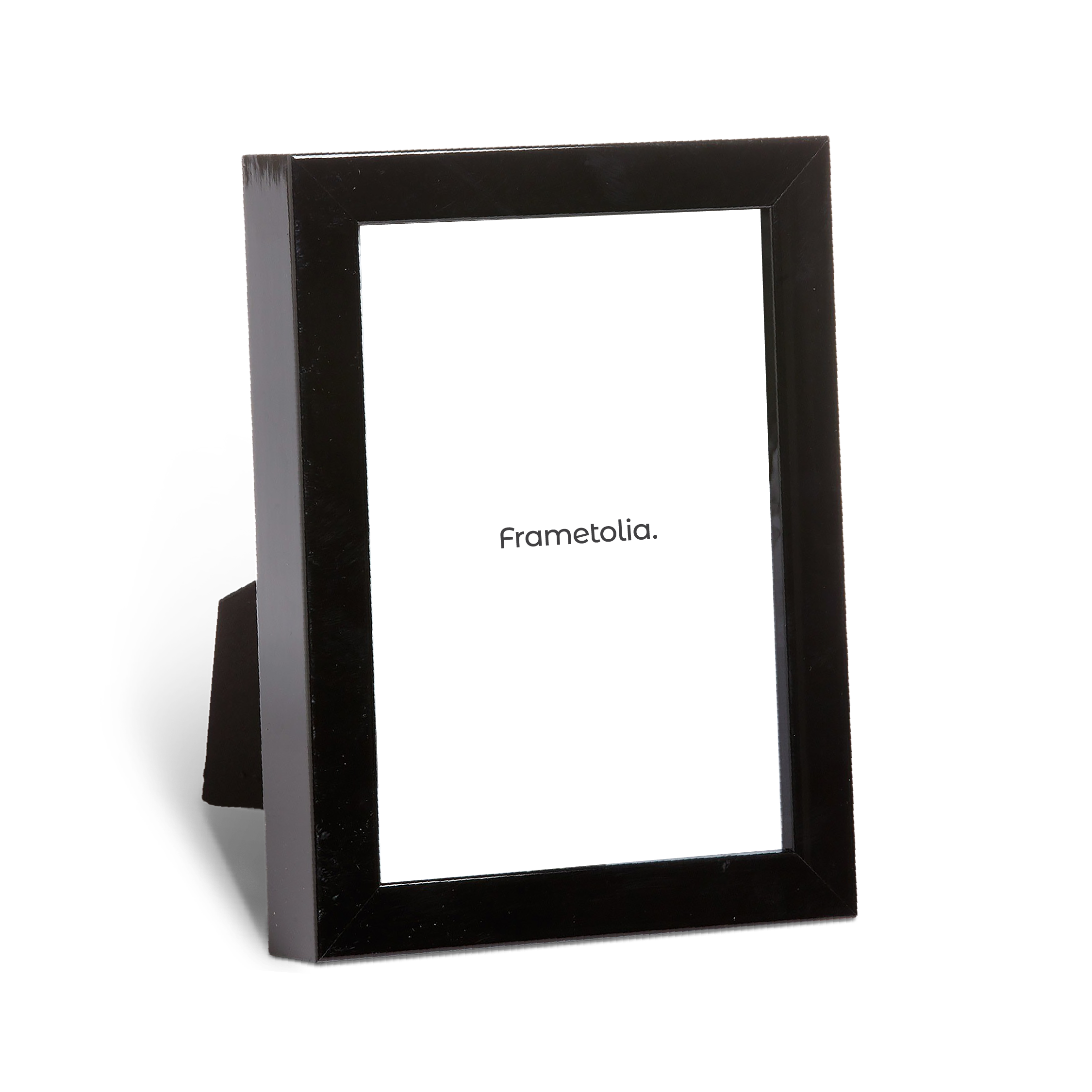 black lacquer tabletop frame with flat profile