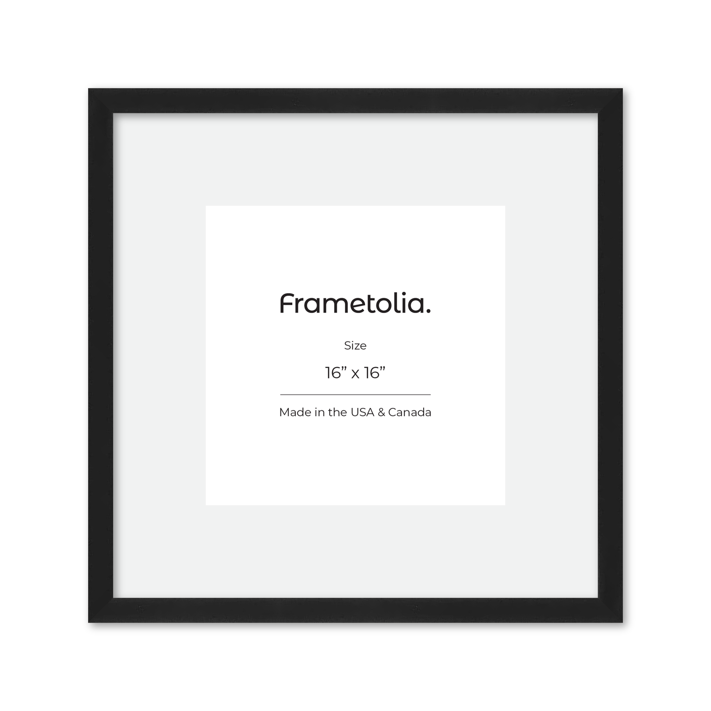 16" x 16" Espresso Manhattan Wall Frame