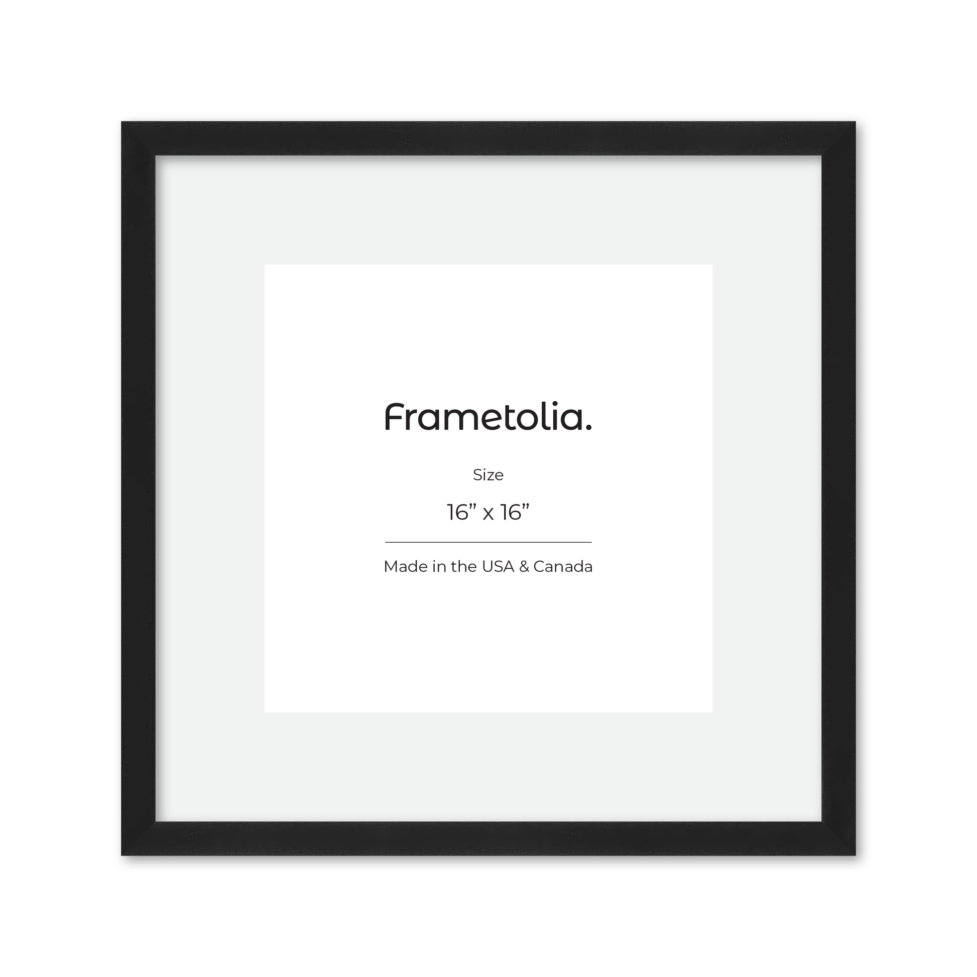 16" x 16" Espresso Manhattan Wall Frame