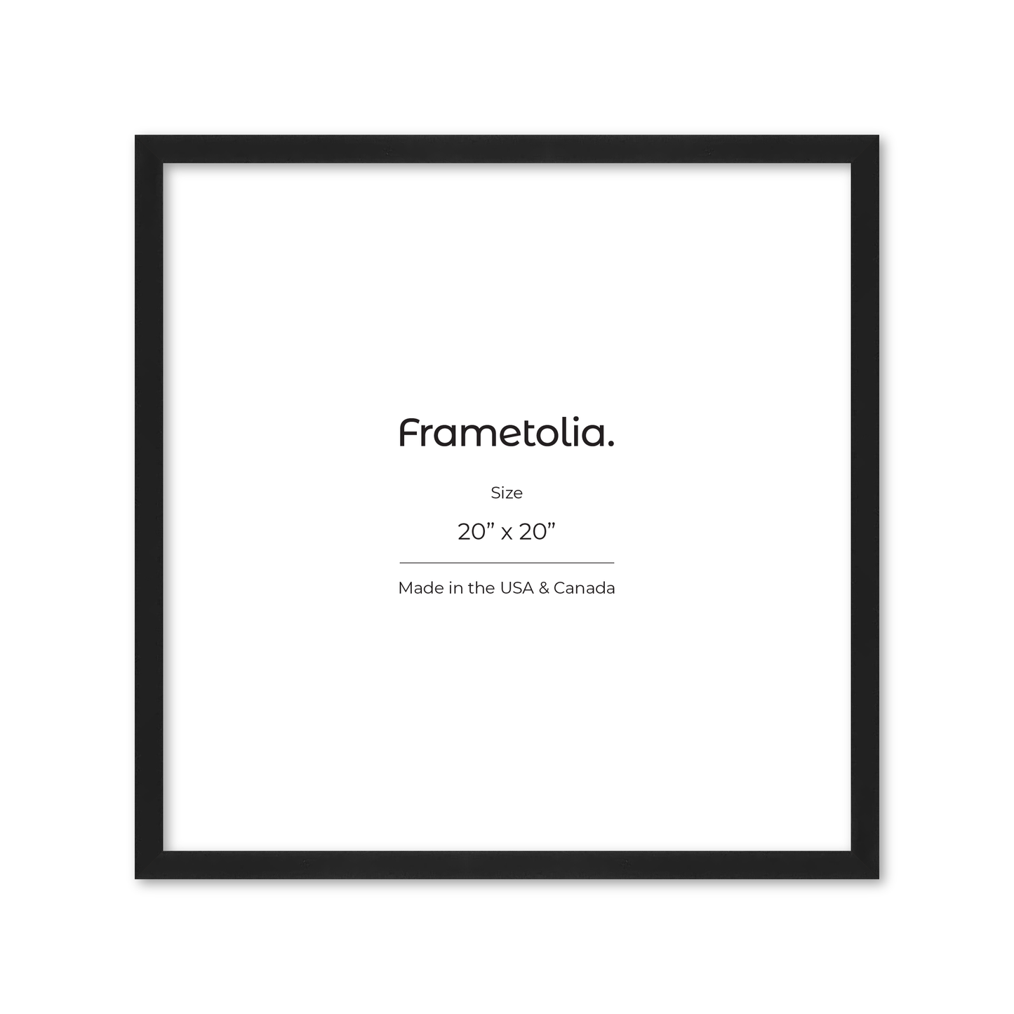 20" x 20" Espresso Manhattan Wall Frame
