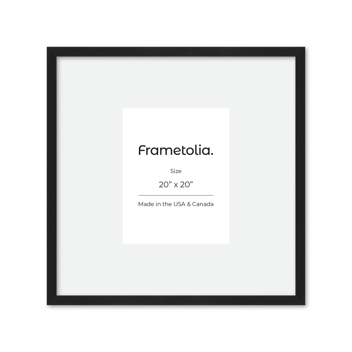 20" x 20" Espresso Manhattan Wall Frame