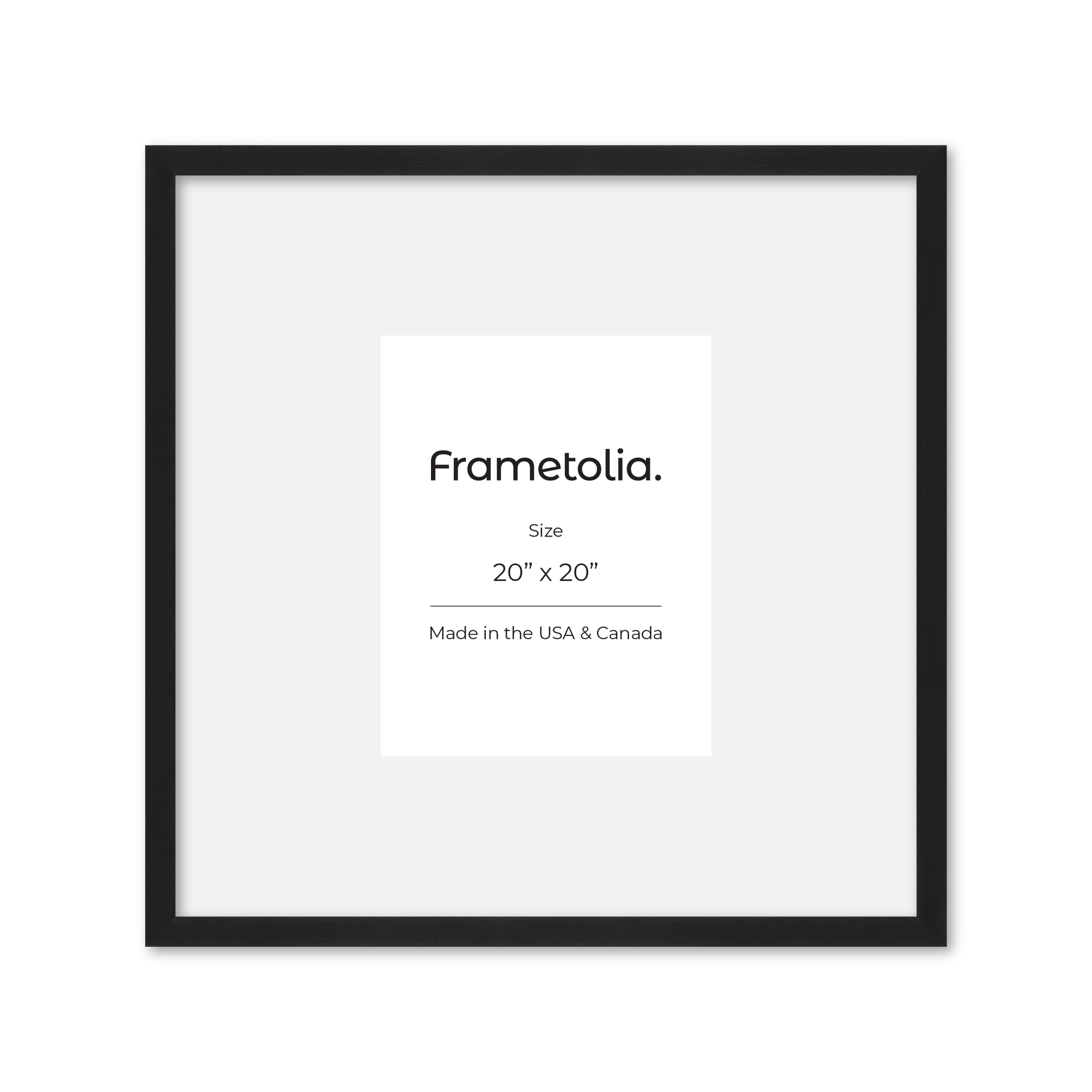 20" x 20" Espresso Manhattan Wall Frame