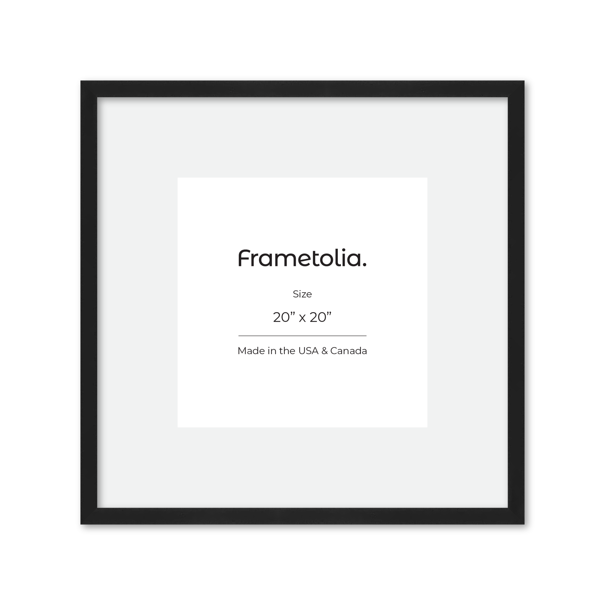 20" x 20" Espresso Manhattan Wall Frame