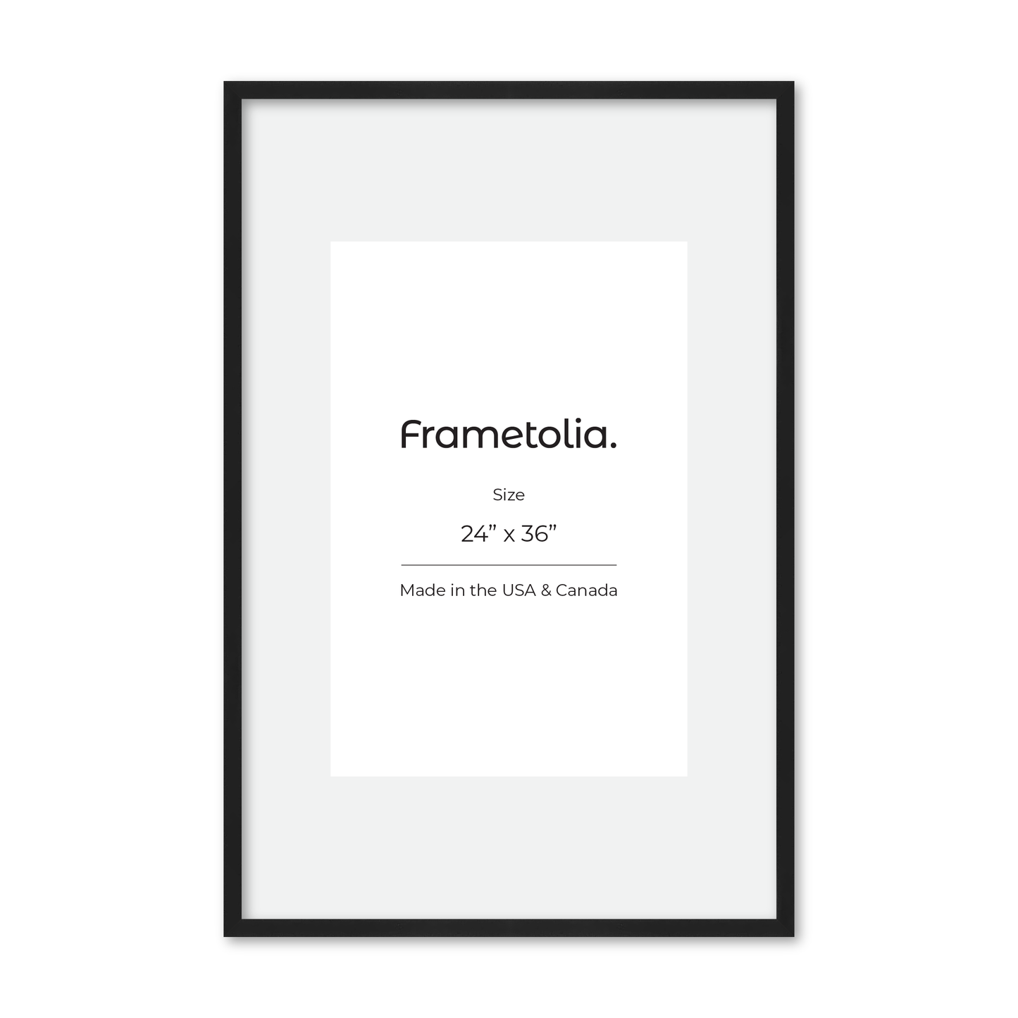 24" x 36" Espresso Manhattan Wall Frame