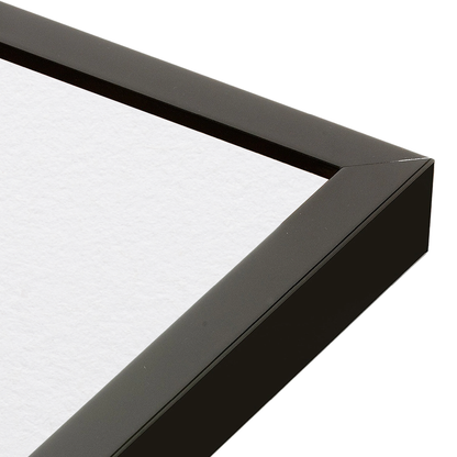 corner of the Espresso Manhattan Wall Frame
