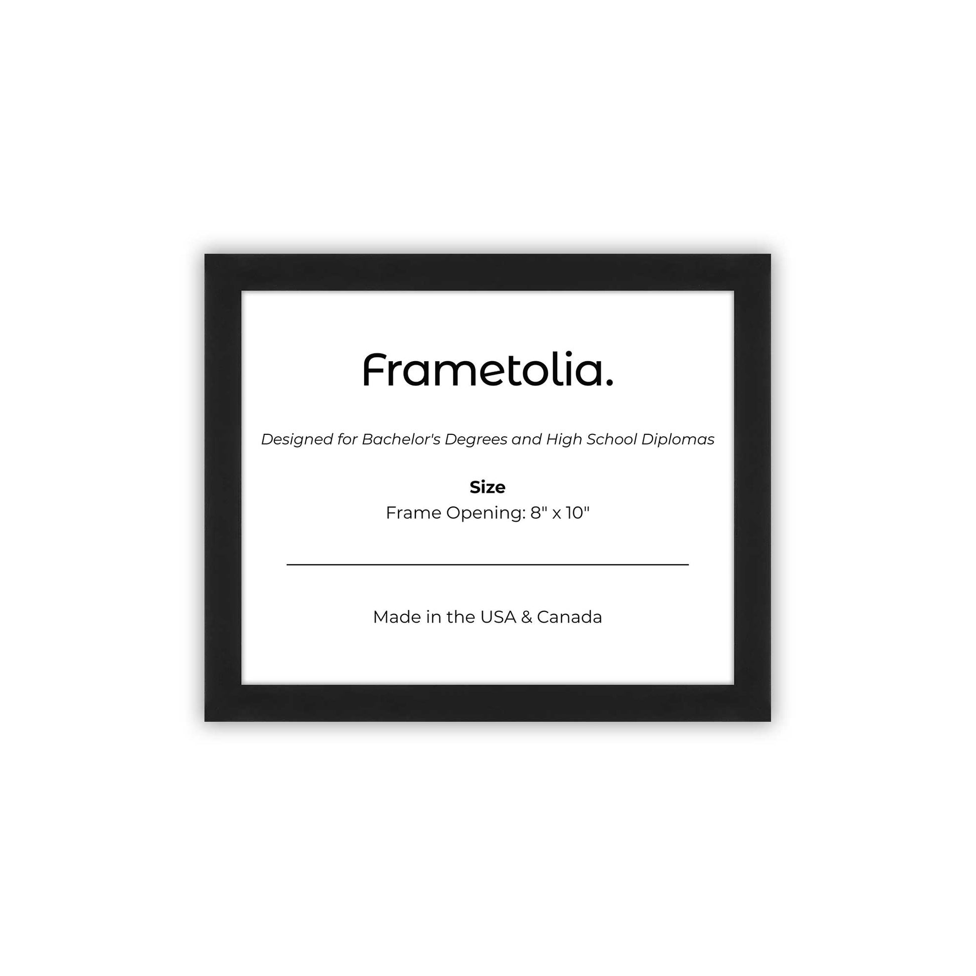 8" x 10" Espresso Manhattan Diploma Frame - No Mat