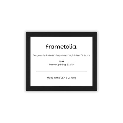 8" x 10" Espresso Manhattan Diploma Frame - No Mat