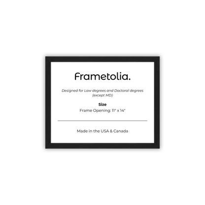 11" x 14" Espresso Manhattan  Diploma Frame - No Mat