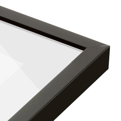 corner of the Espresso Manhattan Wall Frame
