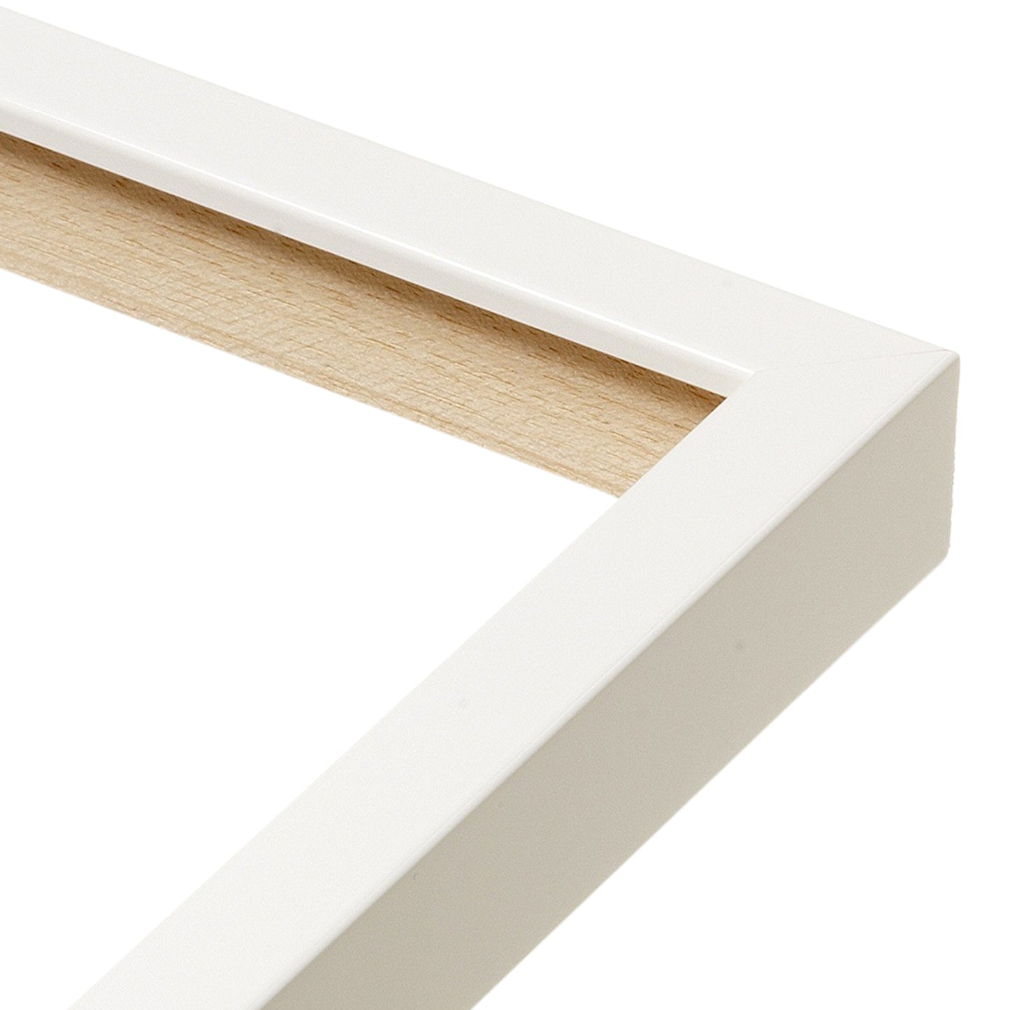 White Lacquer Narrow Width Table Top Frame