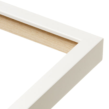 White Lacquer Narrow Width Table Top Frame