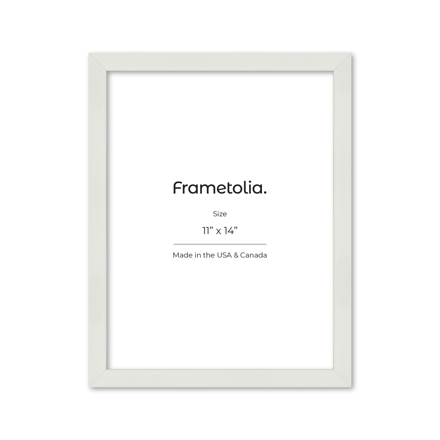 11" x 14" White Lacquer Manhattan Wall Frame
