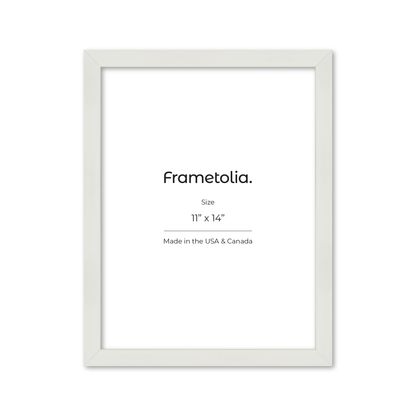 11" x 14" White Lacquer Manhattan Wall Frame