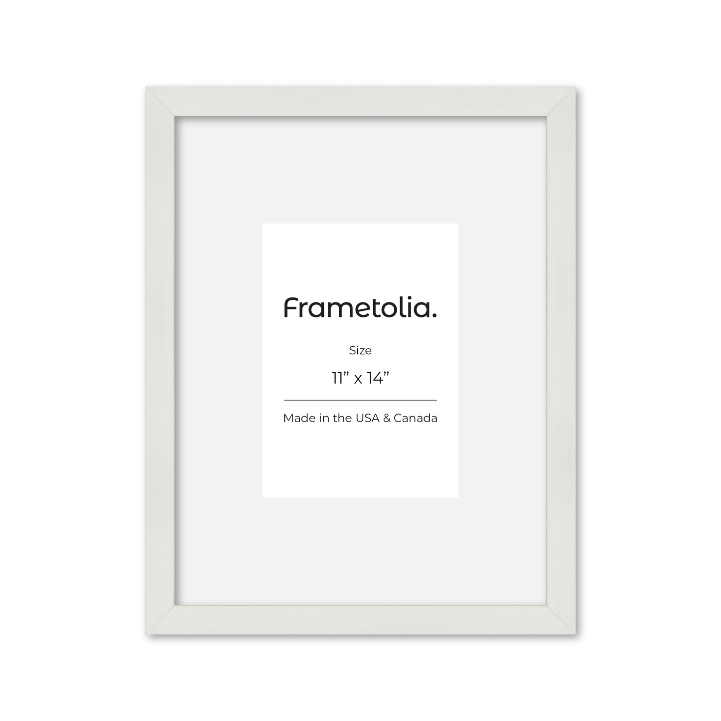 11" x 14" White Lacquer Manhattan Wall Frame