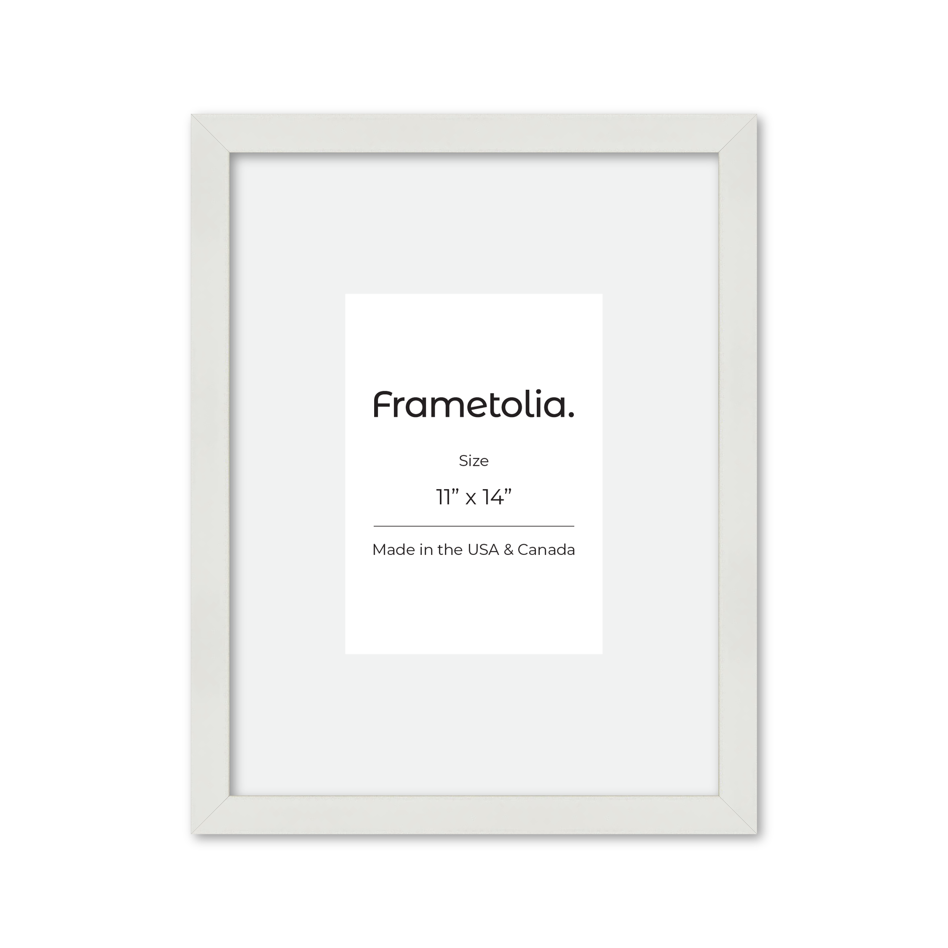 11" x 14" White Lacquer Manhattan Wall Frame