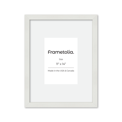 11" x 14" White Lacquer Manhattan Wall Frame