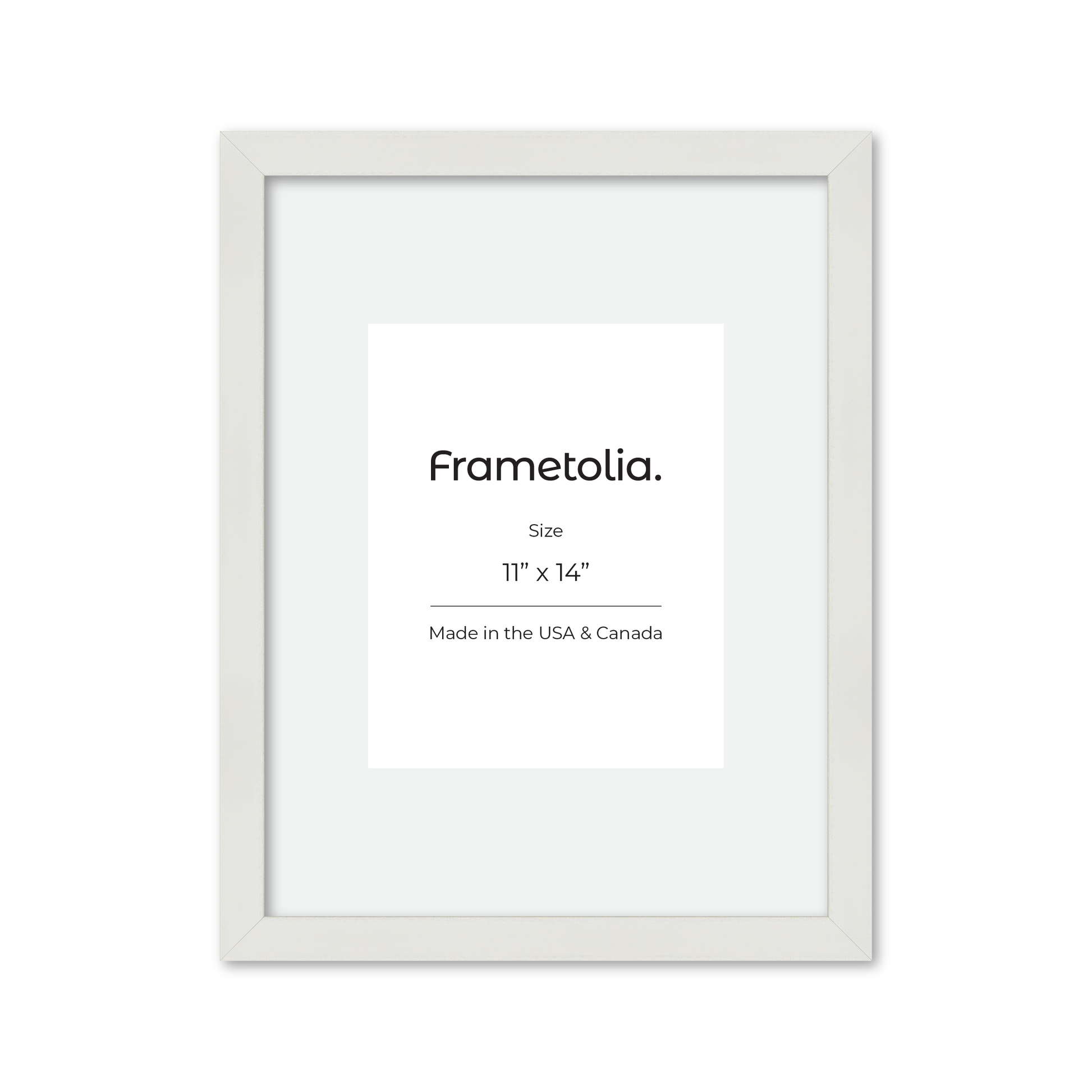 11" x 14" White Lacquer Manhattan Wall Frame