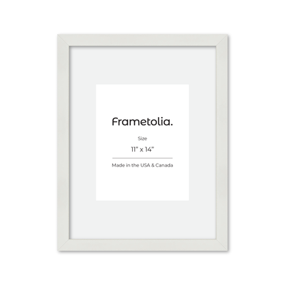 11" x 14" White Lacquer Manhattan Wall Frame