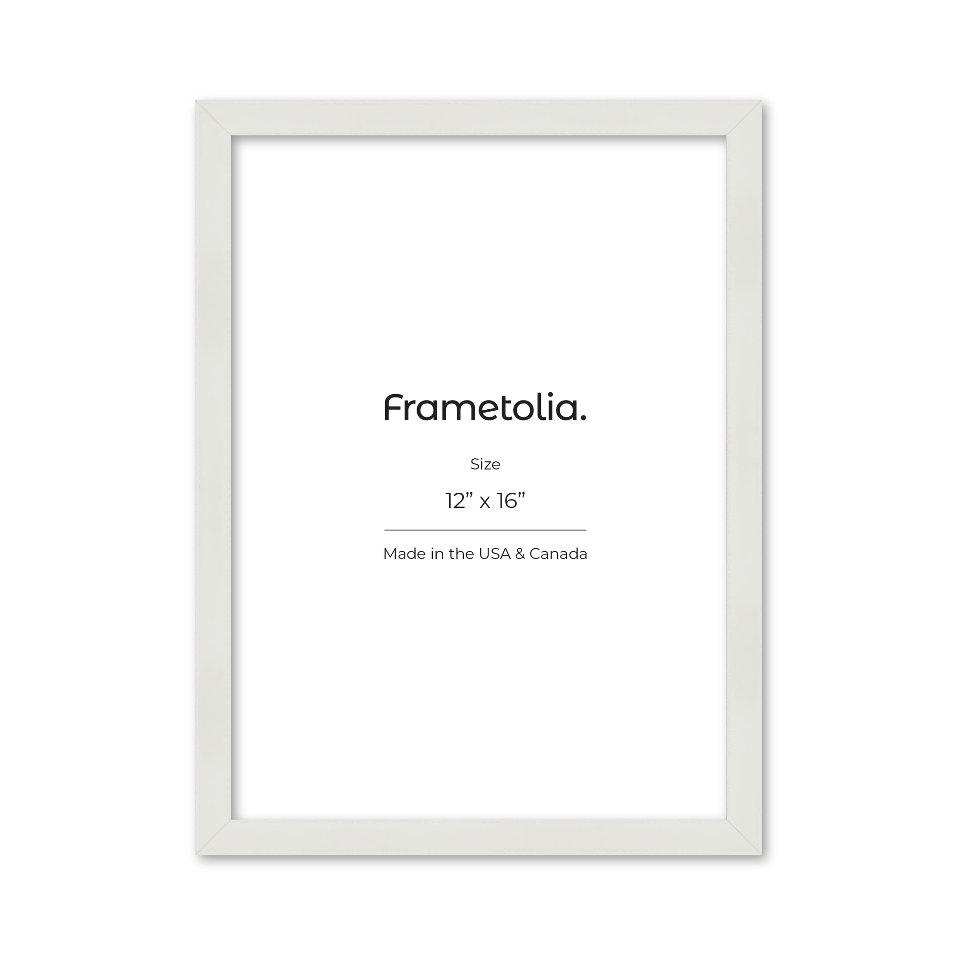 12" x 16" White Lacquer Manhattan Wall Frame