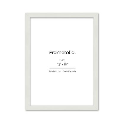 12" x 16" White Lacquer Manhattan Wall Frame
