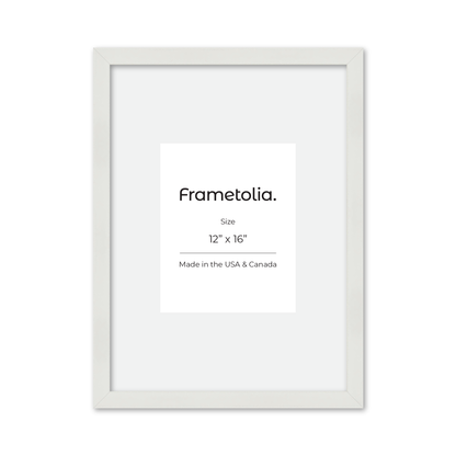 12" x 16" White Lacquer Manhattan Wall Frame