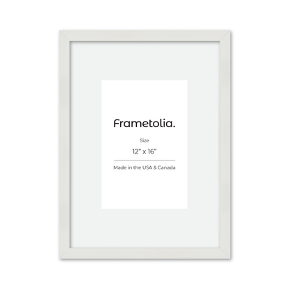 12" x 16" White Lacquer Manhattan Wall Frame