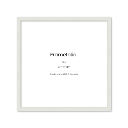 20" x 20" White Lacquer Manhattan Wall Frame
